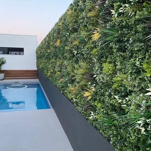 Outdoor Areas with Artificial Plant Walls